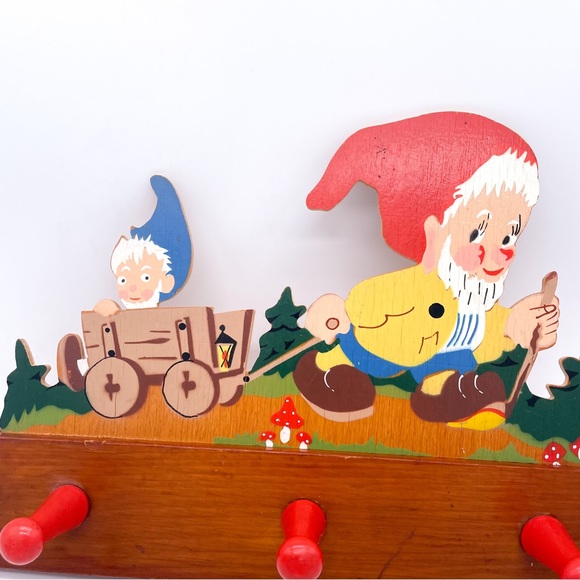 German Vintage Childs Coat Rack Knome Wagon - Picture 3 of 12